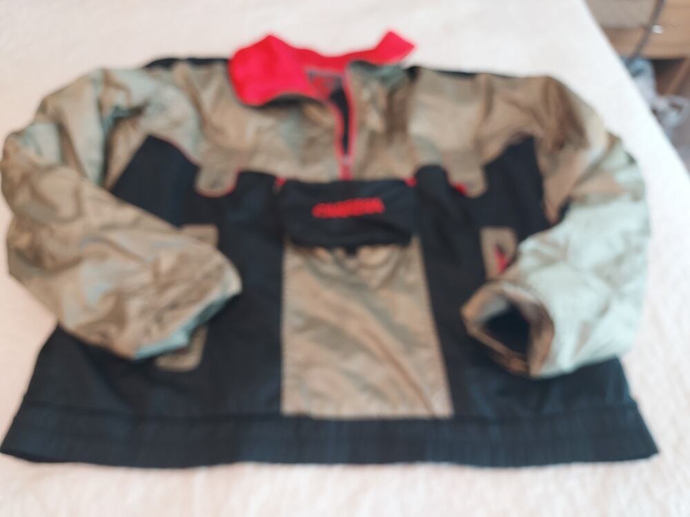 Vintage Carrera size XL Half Zip Hong Kong Mens Lightweight Thermolite Colorblck